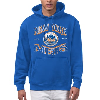 Men's Starter  Royal New York Mets Take Me Out Fleece Hoodie