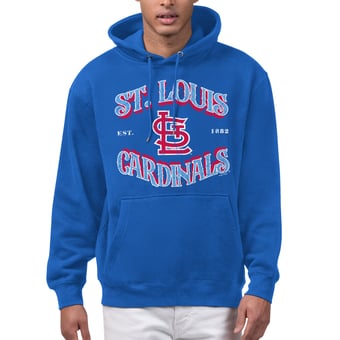 Men's Starter  Royal St. Louis Cardinals Take Me Out Fleece Hoodie