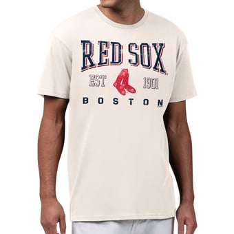 Men's Starter  Cream Boston Red Sox Established Logo T-Shirt