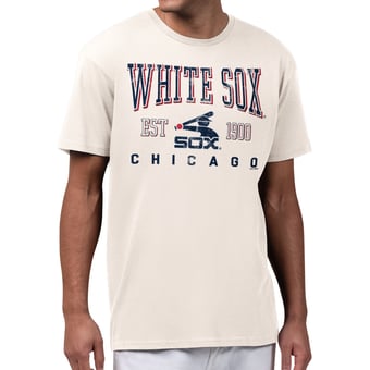 Men's Starter  Cream Chicago White Sox Established Logo T-Shirt