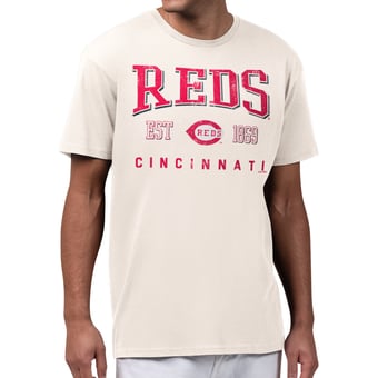 Men's Starter  Cream Cincinnati Reds Established Logo T-Shirt