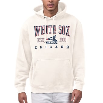 Men's Starter  Cream Chicago White Sox Established Logo Fleece Hoodie