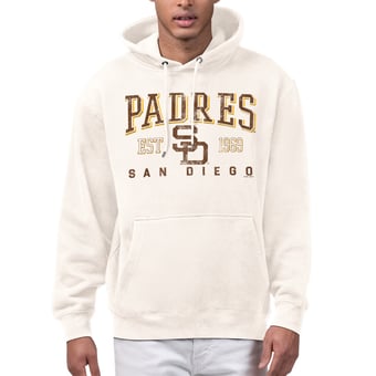Men's Starter  Cream San Diego Padres Established Logo Fleece Hoodie