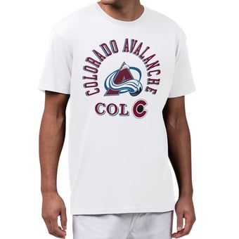 Men's Starter White Colorado Avalanche All-Around Fan T-Shirt