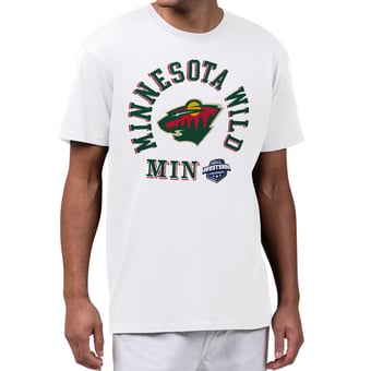 Men's Starter White Minnesota Wild All-Around Fan T-Shirt