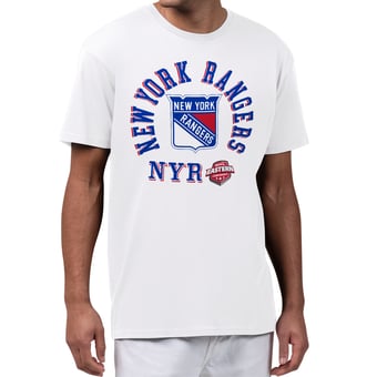 Men's Starter White New York Rangers All-Around Fan T-Shirt