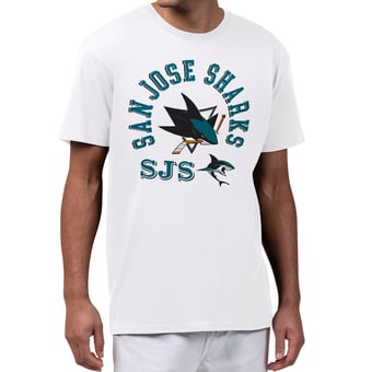 Men's Starter White San Jose Sharks All-Around Fan T-Shirt