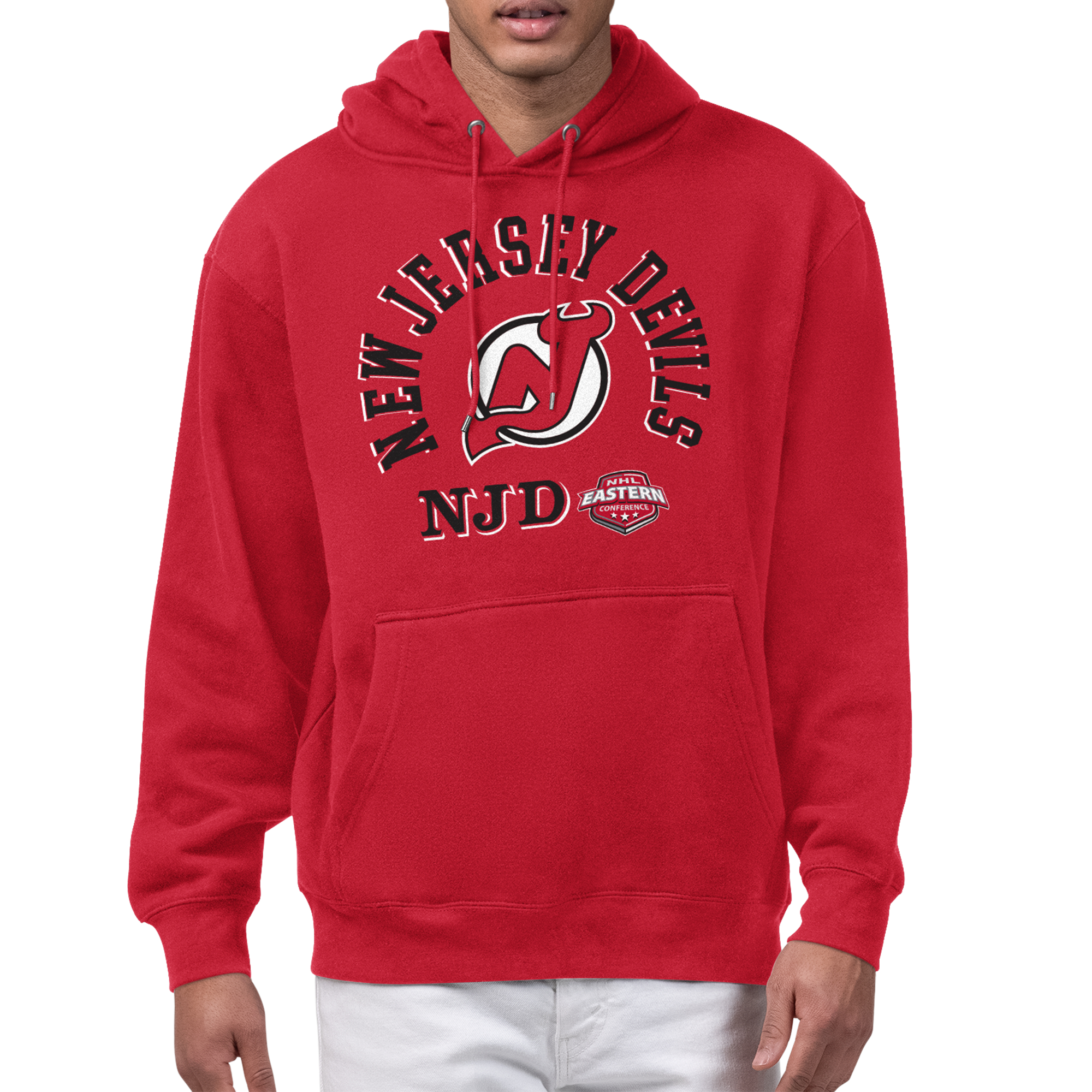 Men's Starter Red New Jersey Devils All-Around Fan Hoodie
