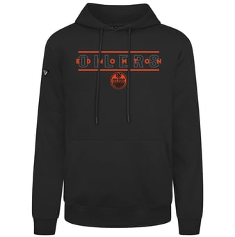 Men's Levelwear Black Edmonton Oilers Night Burst Podium Hoodie