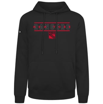 Men's Levelwear Black New York Rangers Night Burst Podium Hoodie