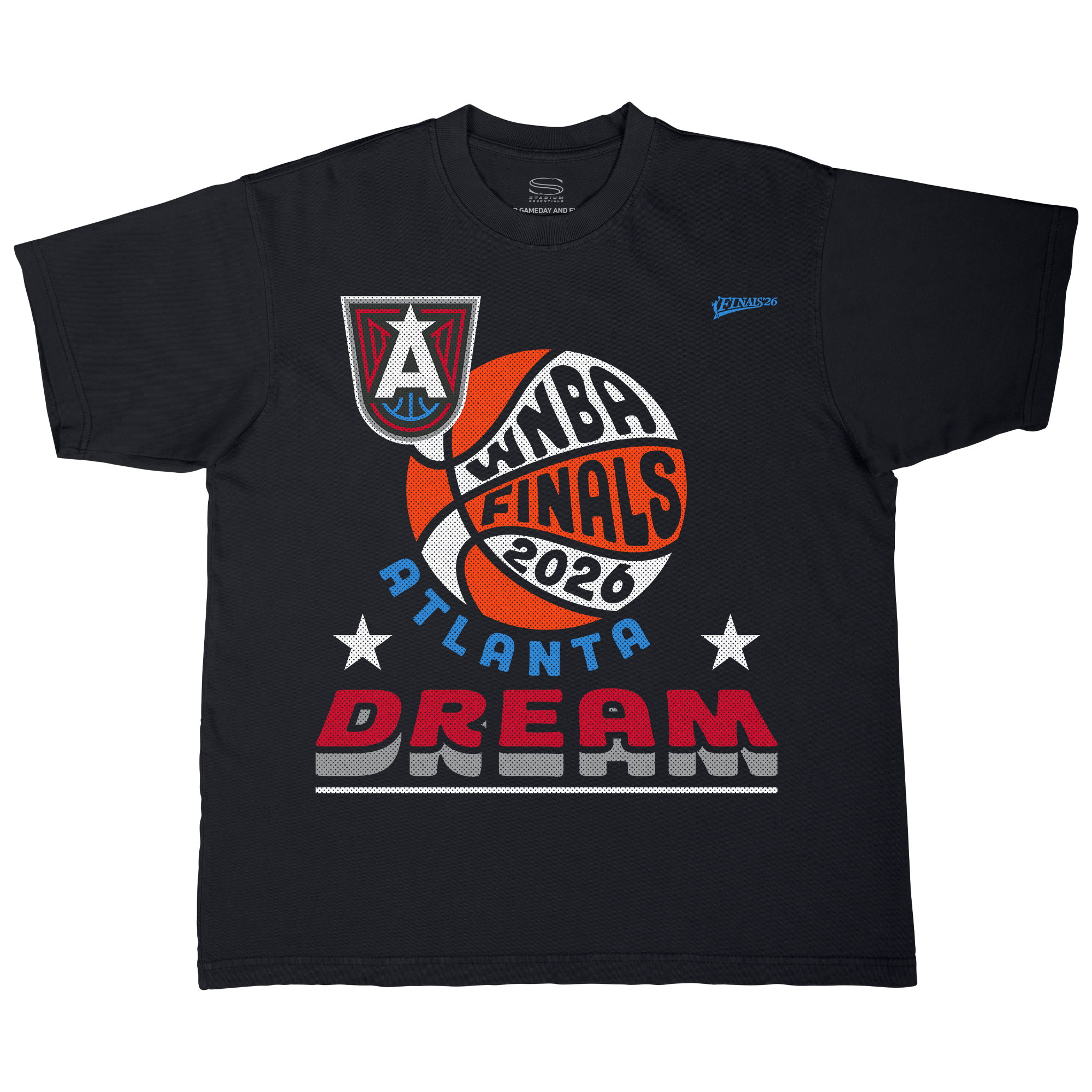 Unisex Stadium Essentials Black Atlanta Dream 2026 WNBA Finals Open Book Urban T-Shirt