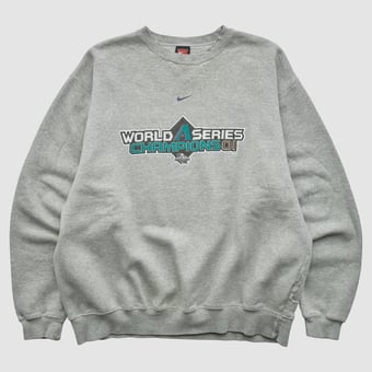World Series MLB 2001 Pullover Sweatshirt - Heather Gray - 2XL by Fanatics Real Vintage