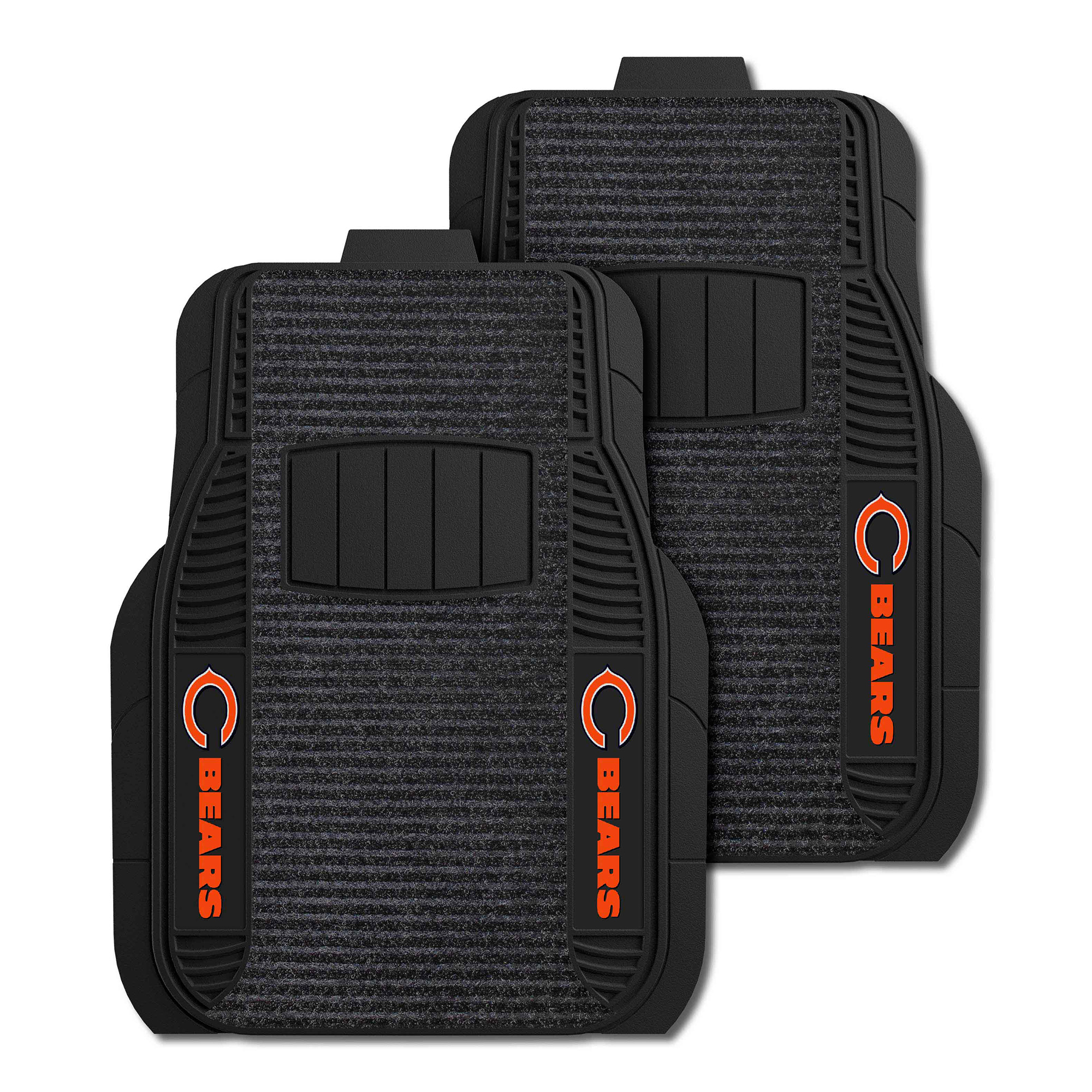 Logo Brands Chicago Bears Two-Piece Deluxe Car Mat Set