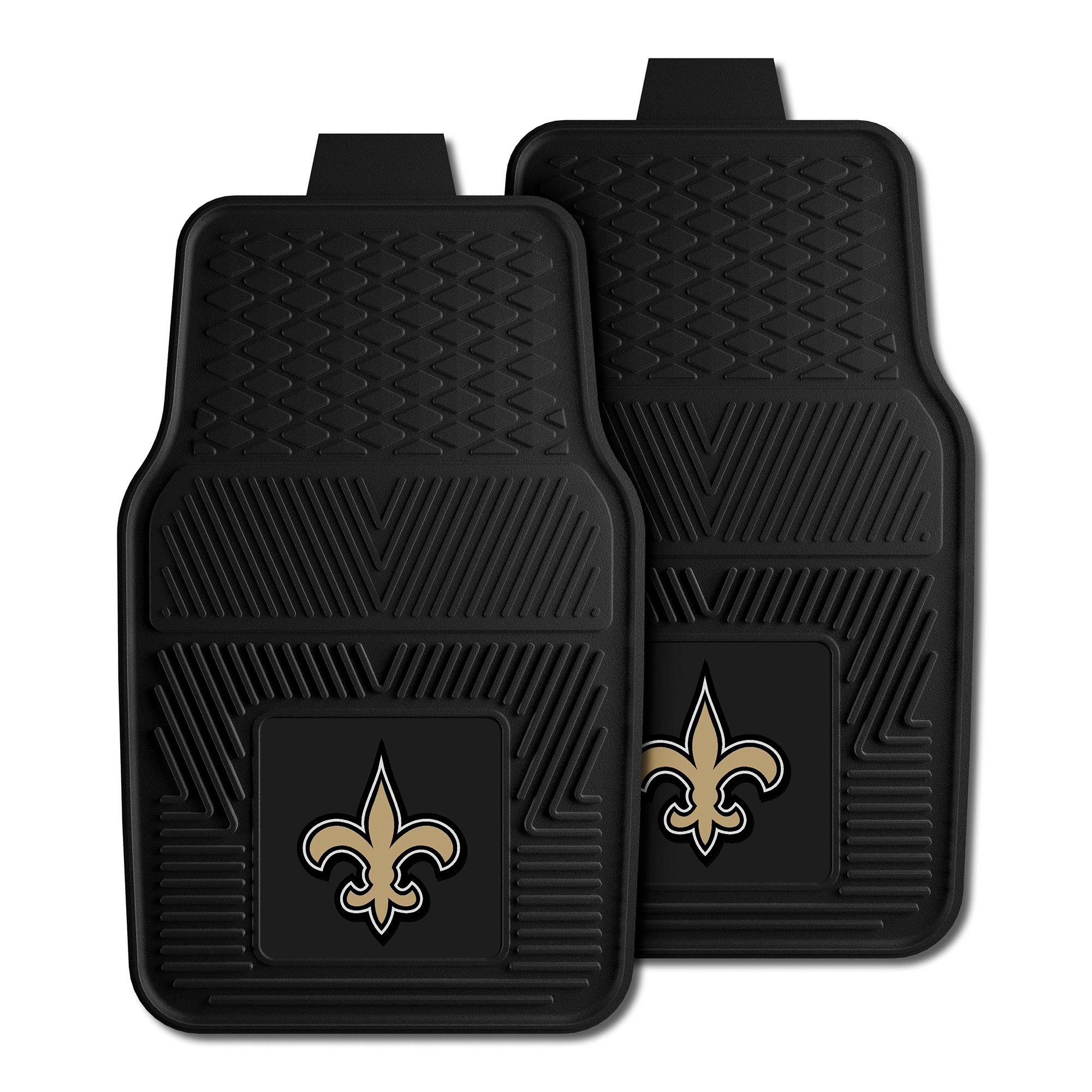 Logo Brands New Orleans Saints Two-Piece Vinyl Car Mat Set