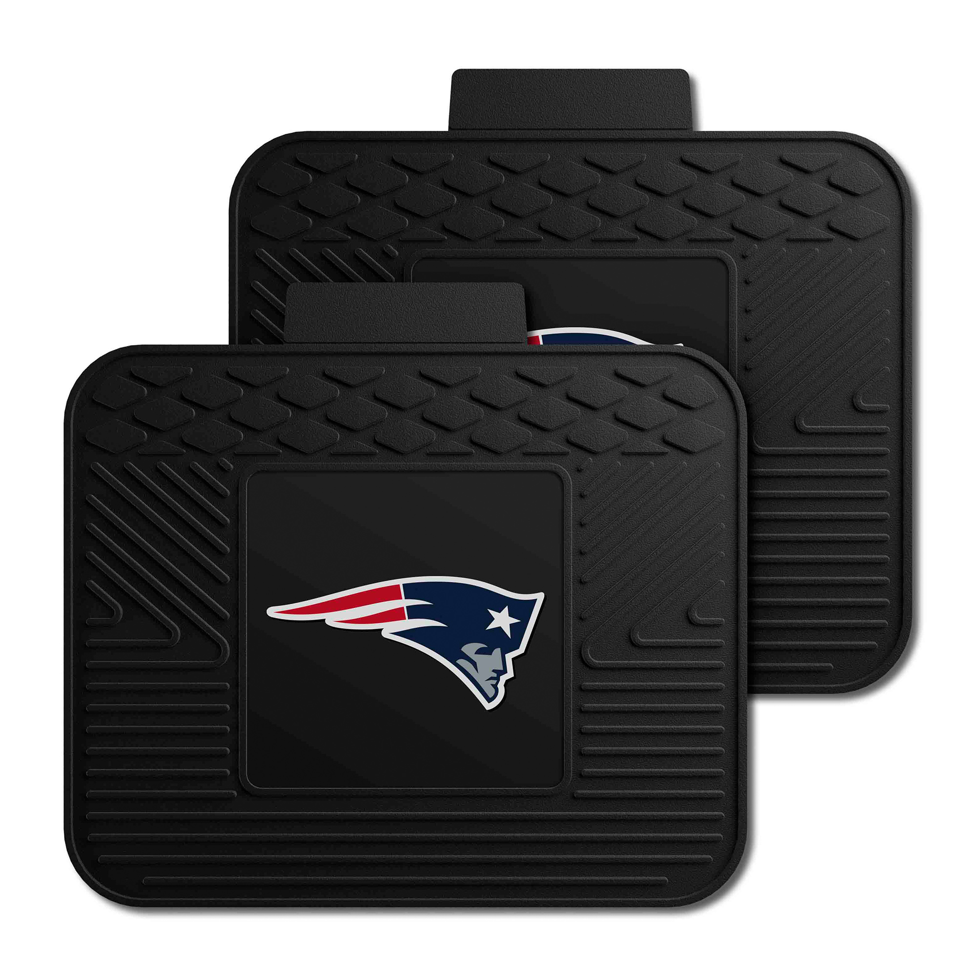 Logo Brands New England Patriots Two-Piece Utility Car Mat Set