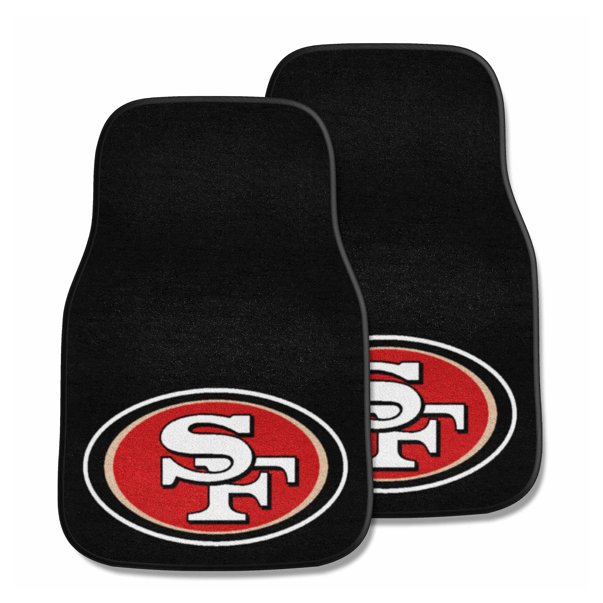 Logo Brands San Francisco 49ers Two-Piece Carpet Car Mat Set