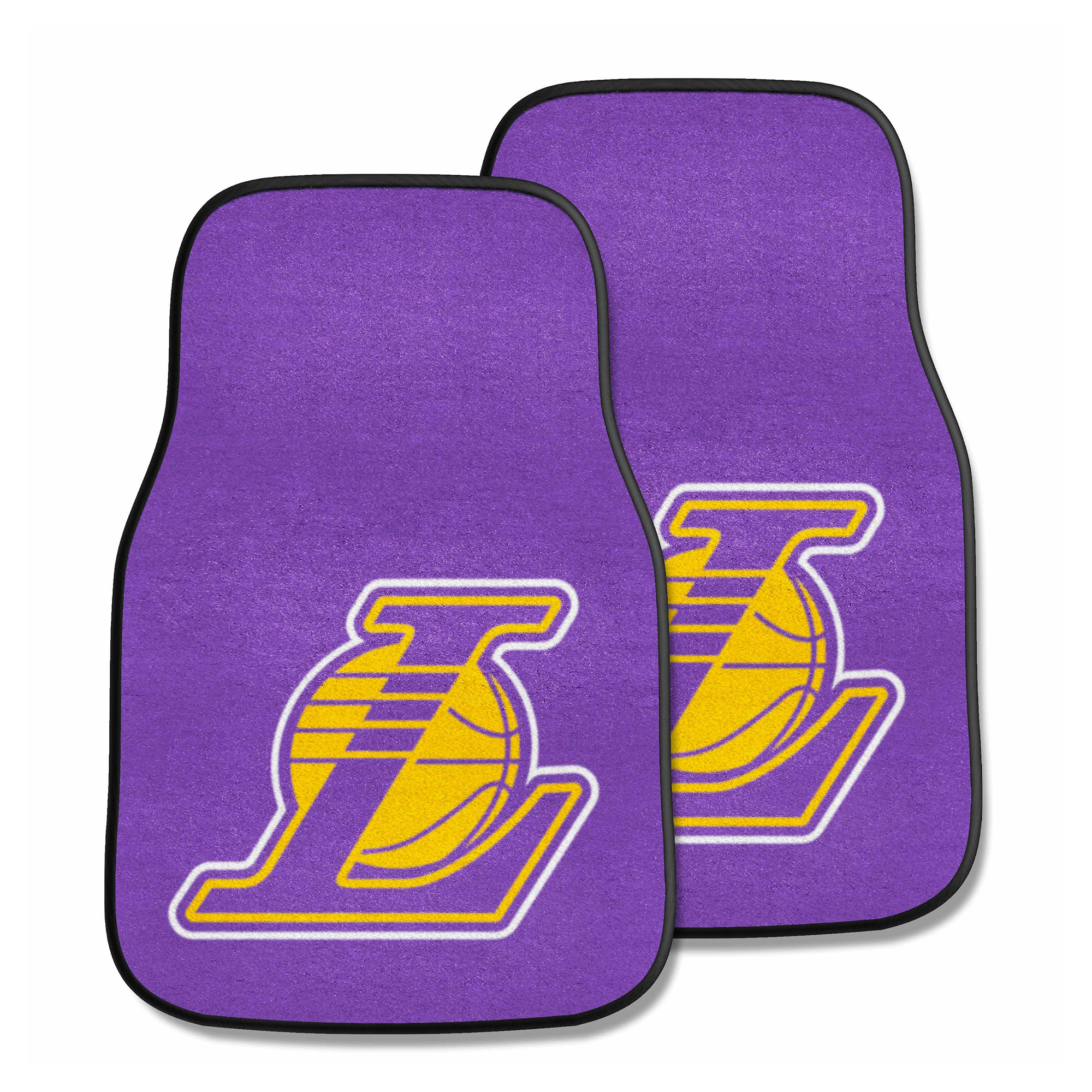 Logo Brands Los Angeles Lakers Two-Piece Carpet Car Mat Set