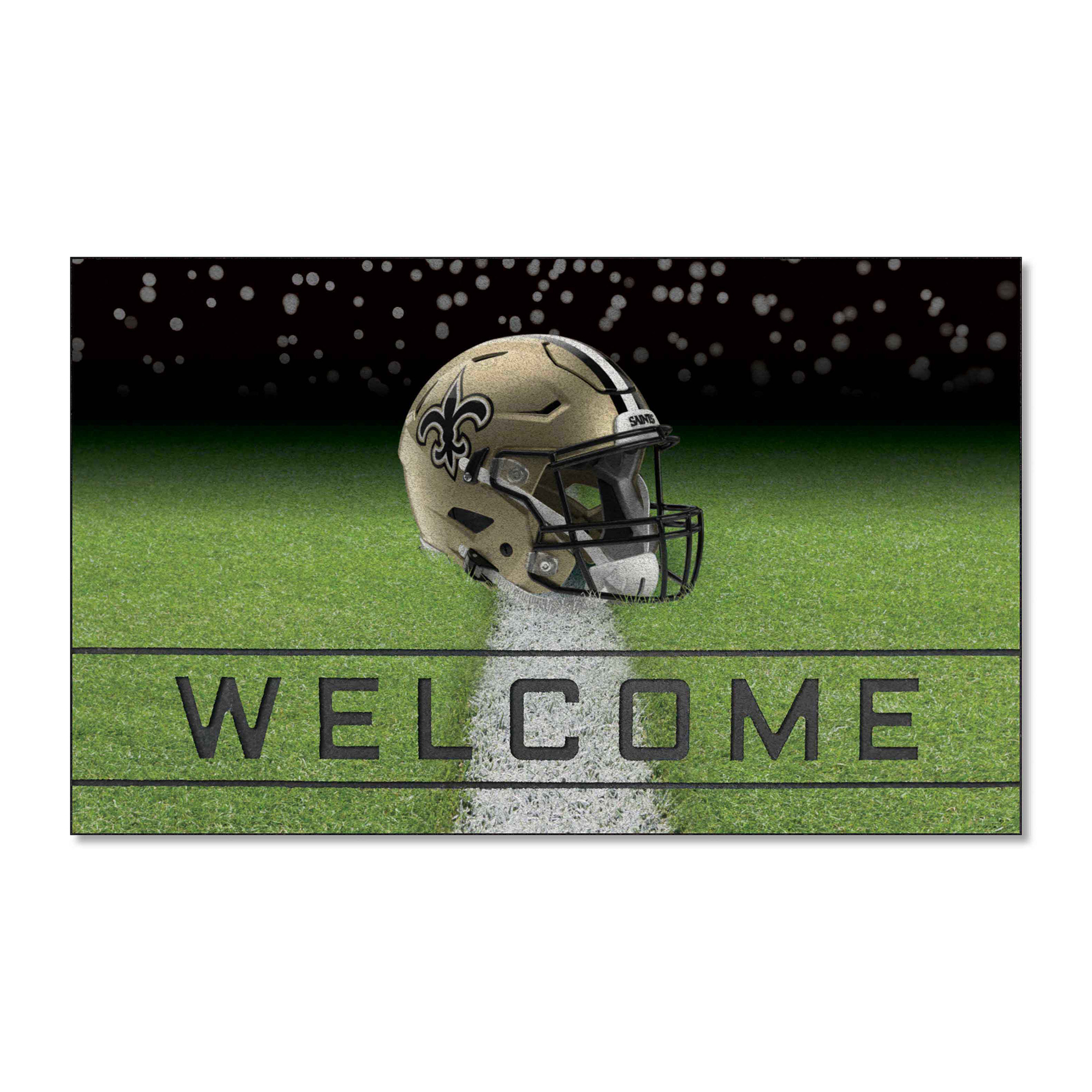 Logo Brands New Orleans Saints 18" x 30" Crumb Rubber Door Mat