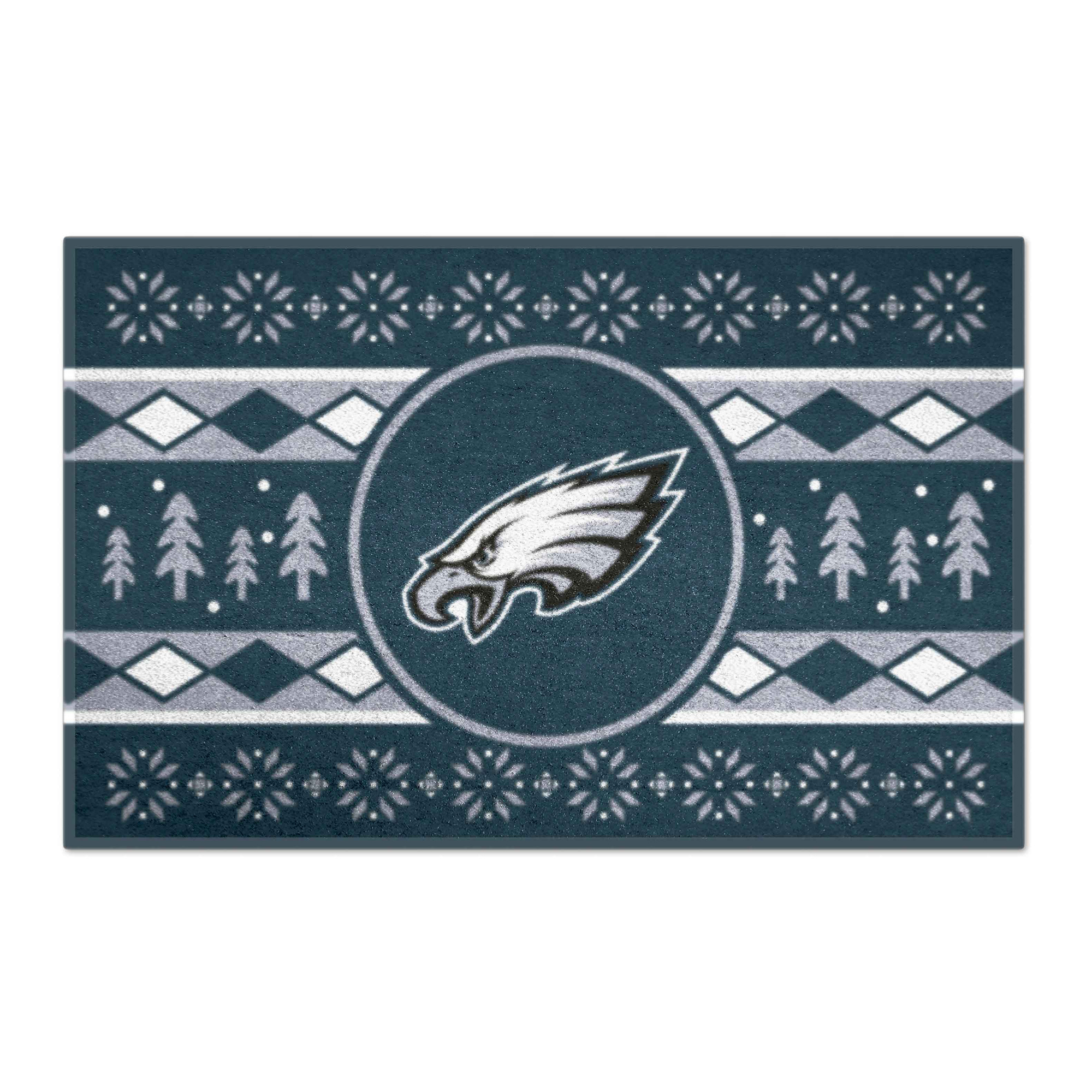 Logo Brands Philadelphia Eagles 19" x 30" Holiday Sweater Starter Mat