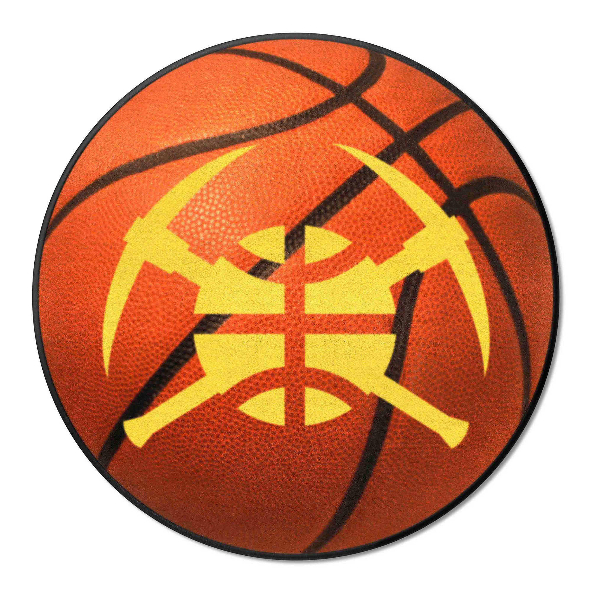 Logo Brands Denver Nuggets 27" Diameter Basketball Mat