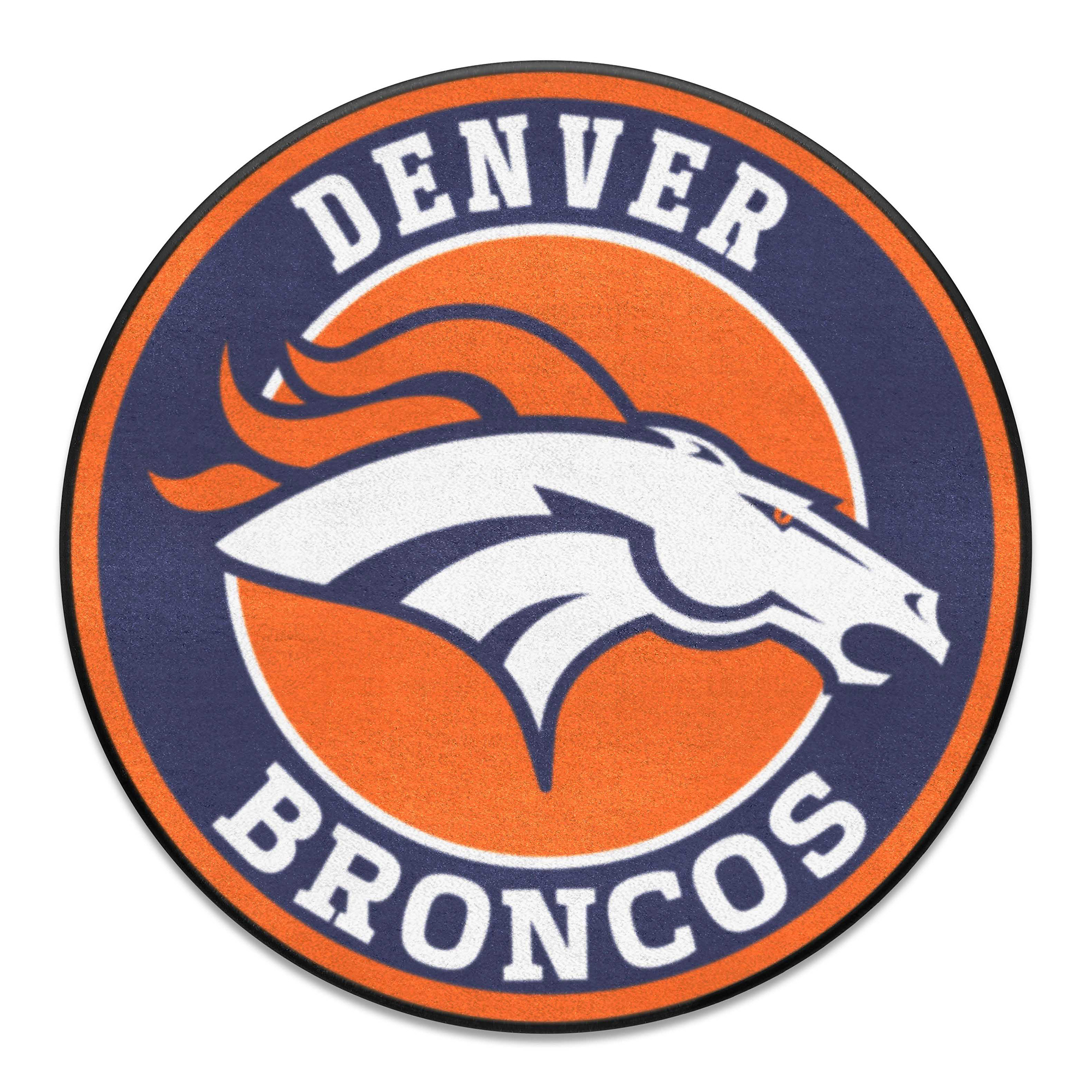 Logo Brands Denver Broncos 27" Diameter Roundel Mat