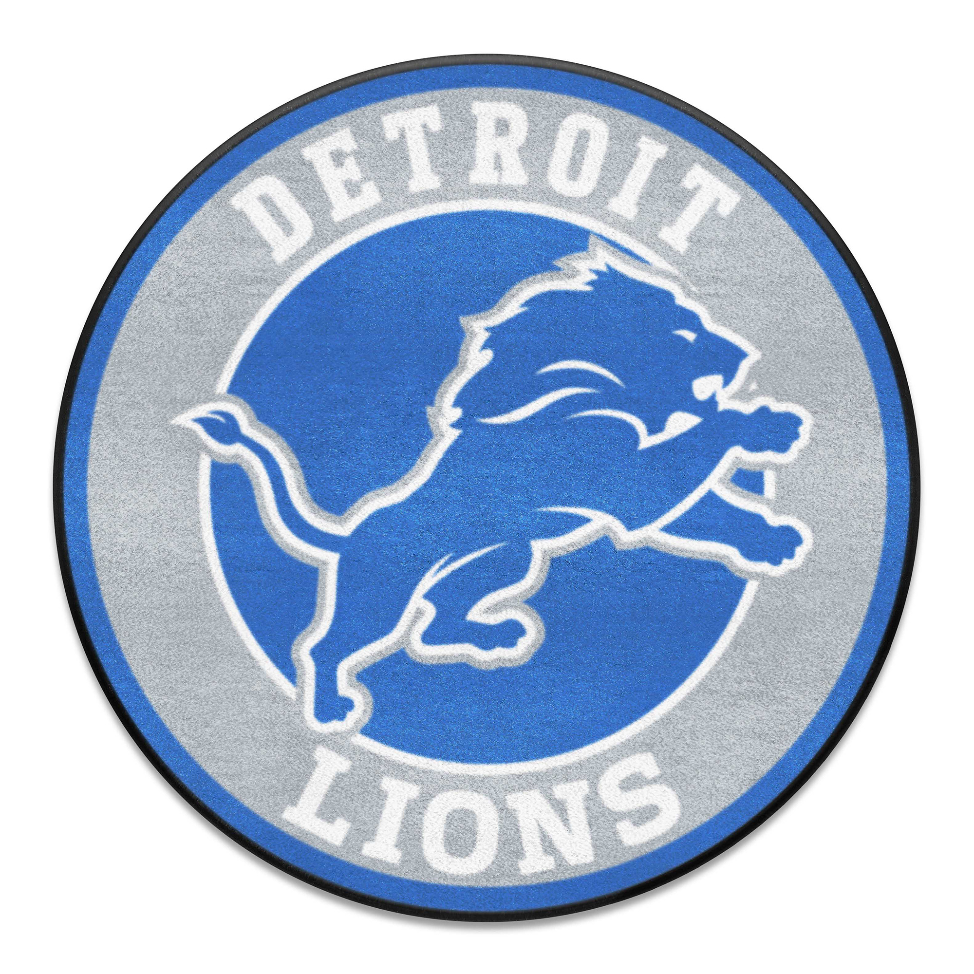Logo Brands Detroit Lions 27" Diameter Roundel Mat