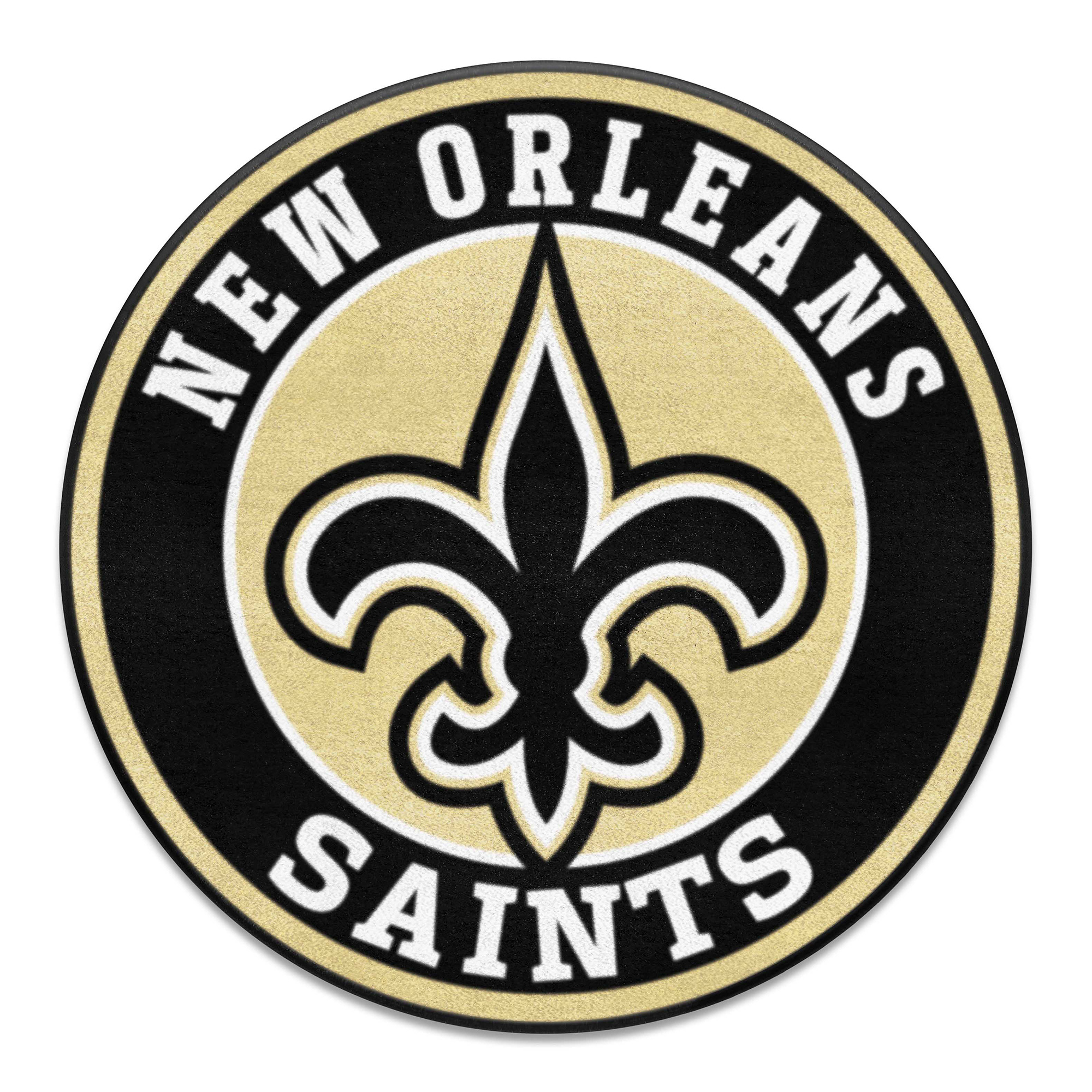Logo Brands New Orleans Saints 27" Diameter Roundel Mat