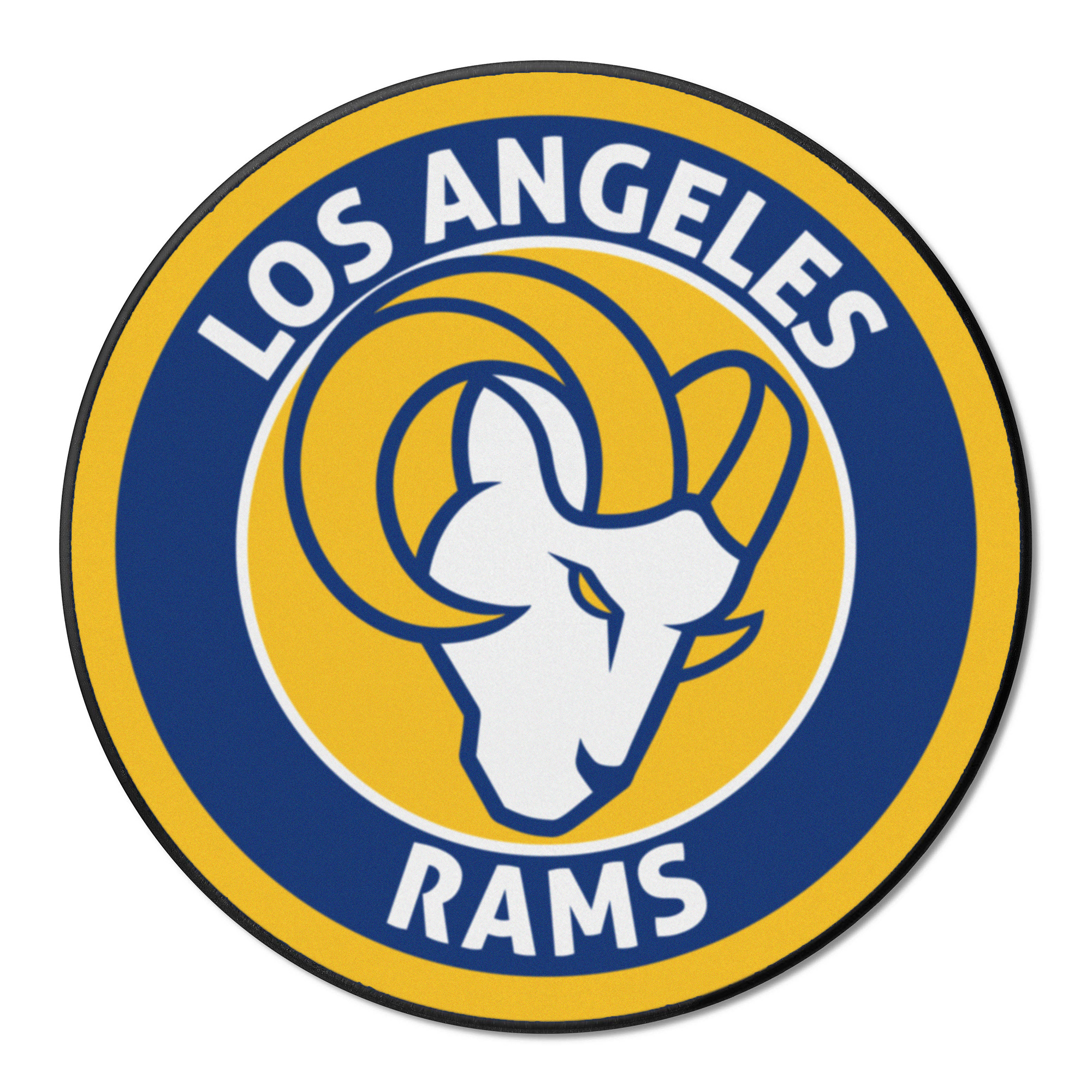 Logo Brands Los Angeles Rams 27" Diameter Roundel Mat