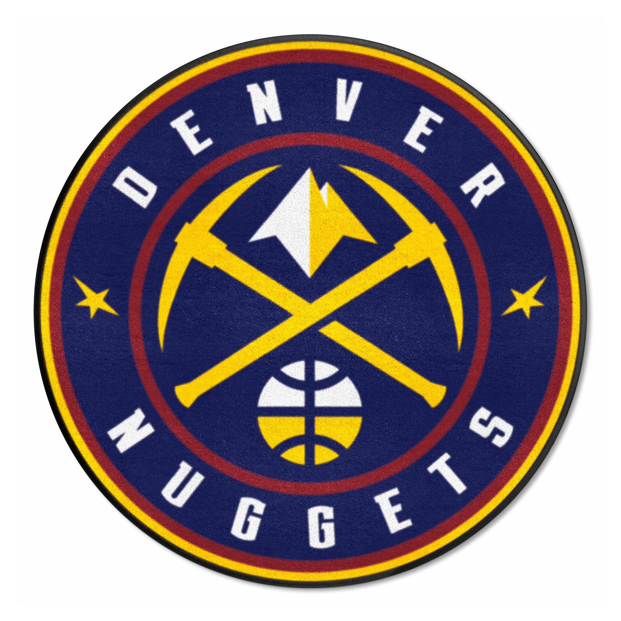 Logo Brands Denver Nuggets 27" Diameter Roundel Mat