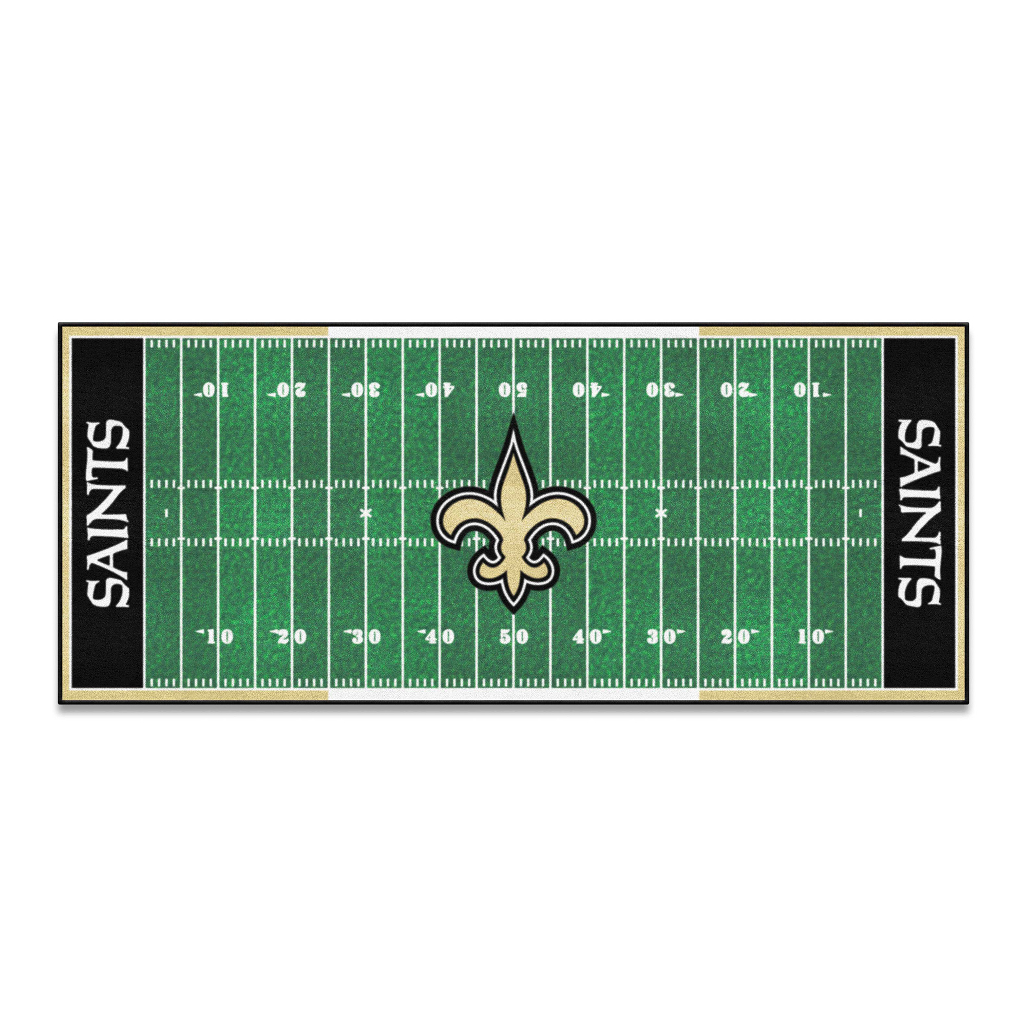 Logo Brands New Orleans Saints 30" x 72" Football Field Runner