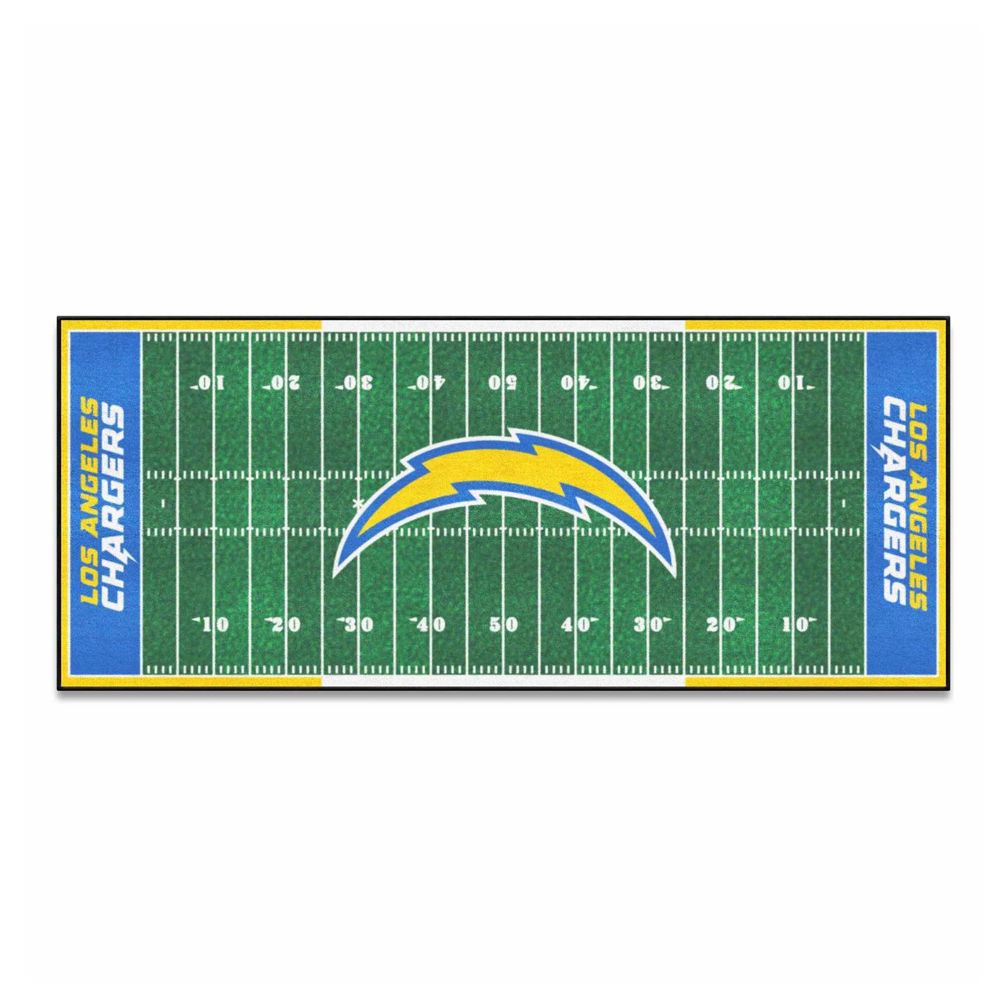 Logo Brands Los Angeles Chargers 30" x 72" Football Field Runner