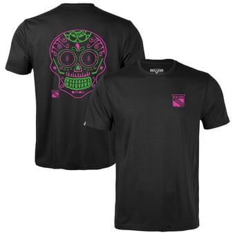Youth Levelwear Black New York Rangers Sugar Skull Little Richmond T-Shirt