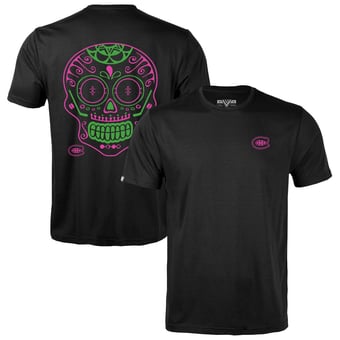 Men's Levelwear Black Montreal Canadiens DOTD Sugar Skull Richmond T-Shirt