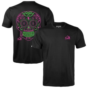 Men's Levelwear Black Colorado Avalanche DOTD Sugar Skull Richmond T-Shirt