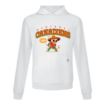 Men's Levelwear White Montreal Canadiens DOTD Sugar Skull Player Relay Hooded T-Shirt