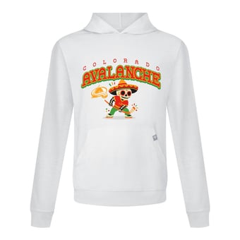 Men's Levelwear White Colorado Avalanche DOTD Sugar Skull Player Relay Hooded T-Shirt