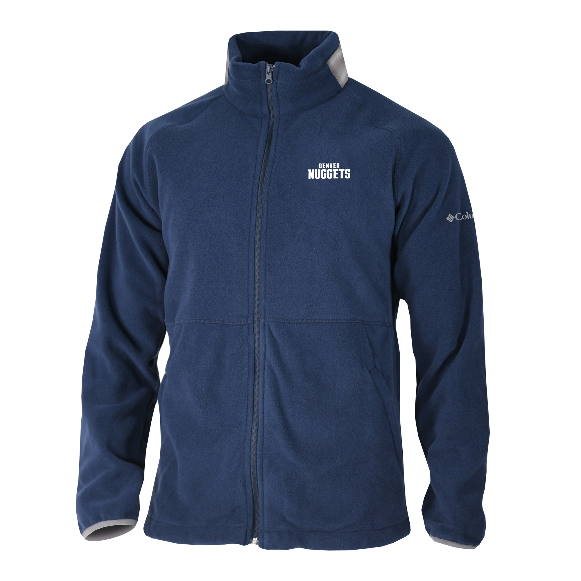 Men's Columbia Navy Denver Nuggets Everest Ridge Full-Zip Fleece Jacket