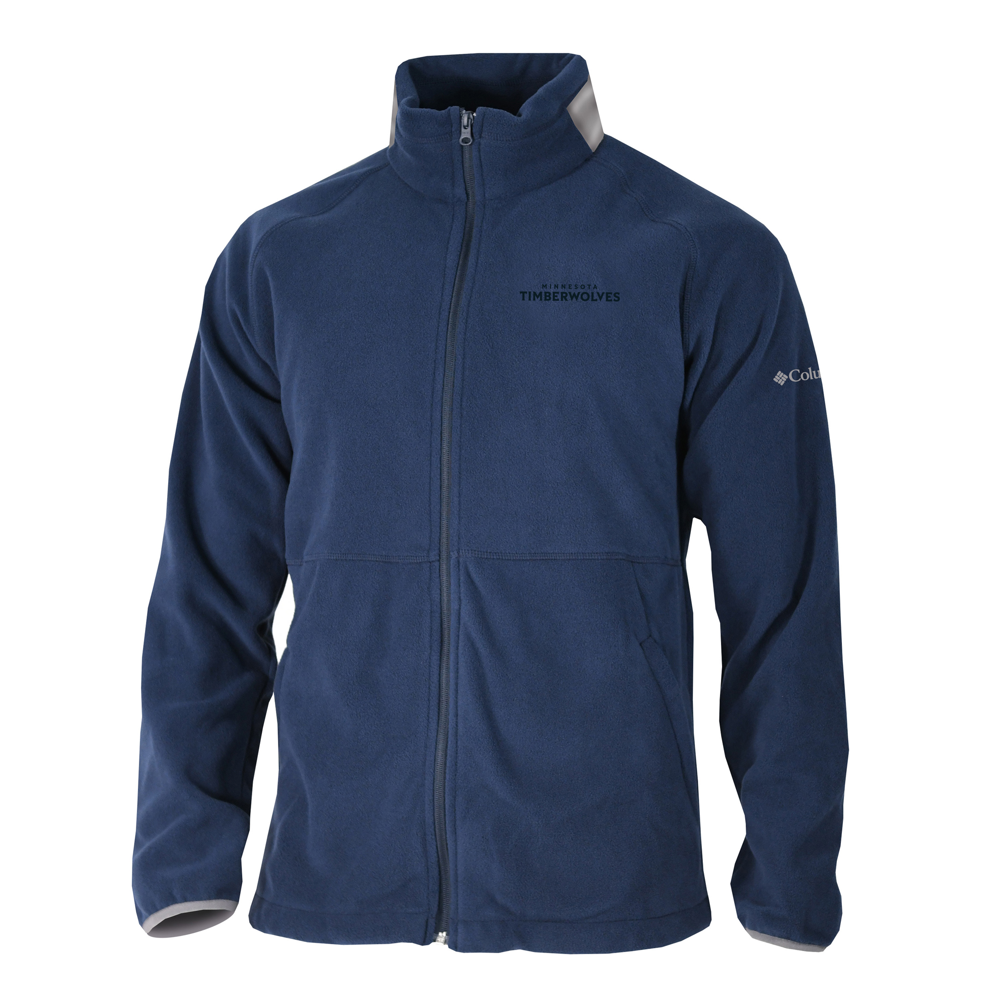 Men's Columbia Navy Minnesota Timberwolves Everest Ridge Full-Zip Fleece Jacket