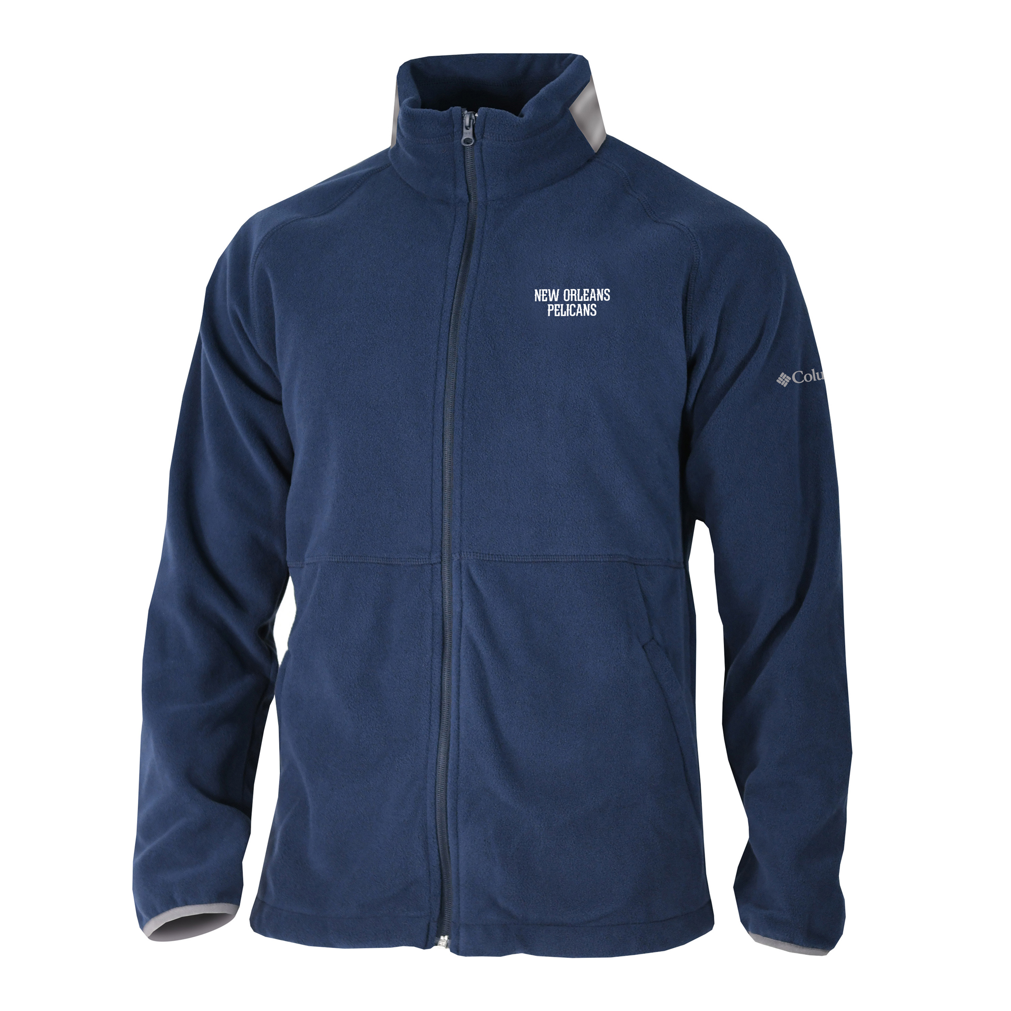 Men's Columbia Navy New Orleans Pelicans Everest Ridge Full-Zip Fleece Jacket