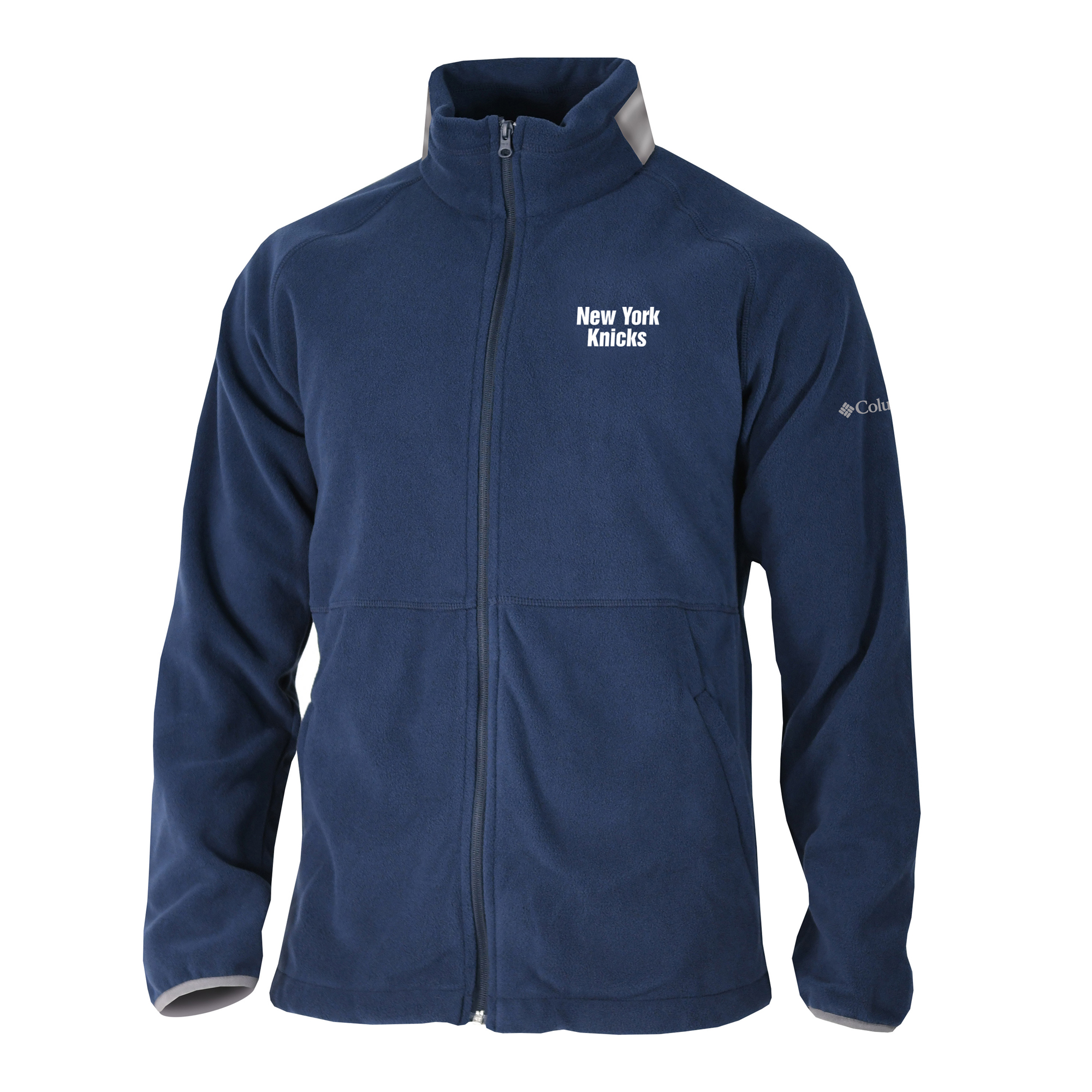 Men's Columbia Navy New York Knicks Everest Ridge Full-Zip Fleece Jacket