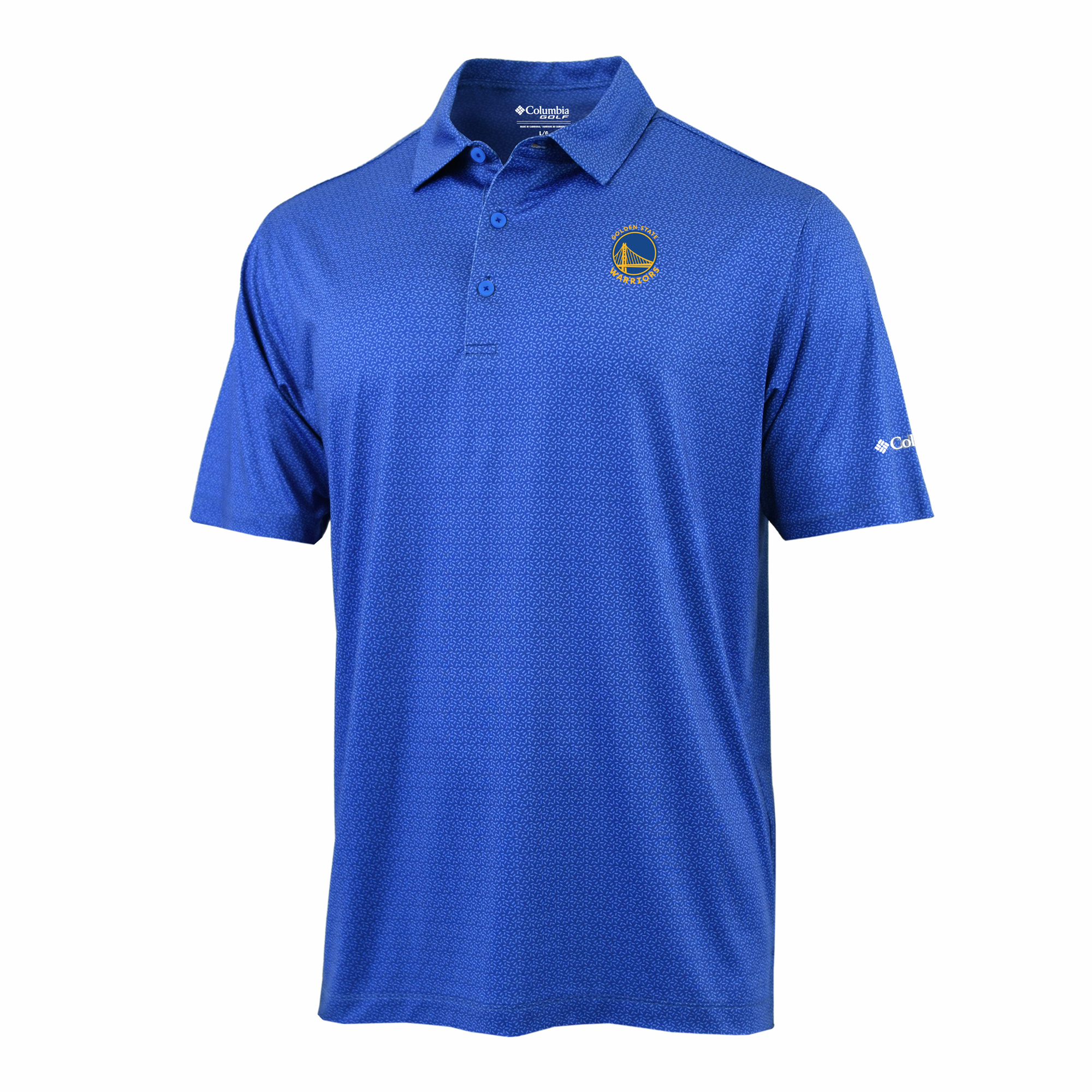 Men's Columbia Royal Golden State Warriors Pacer Polo
