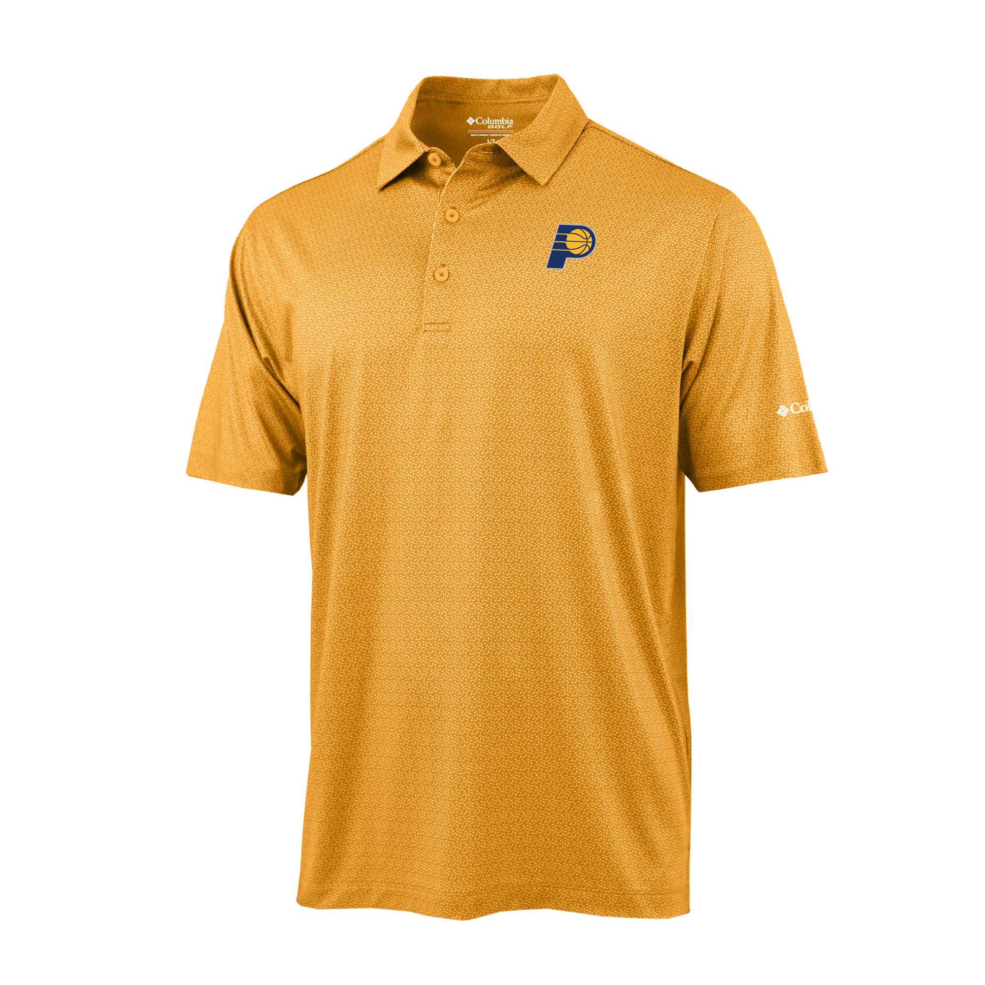 Men's Columbia Gold Indiana Pacers Pacer Polo