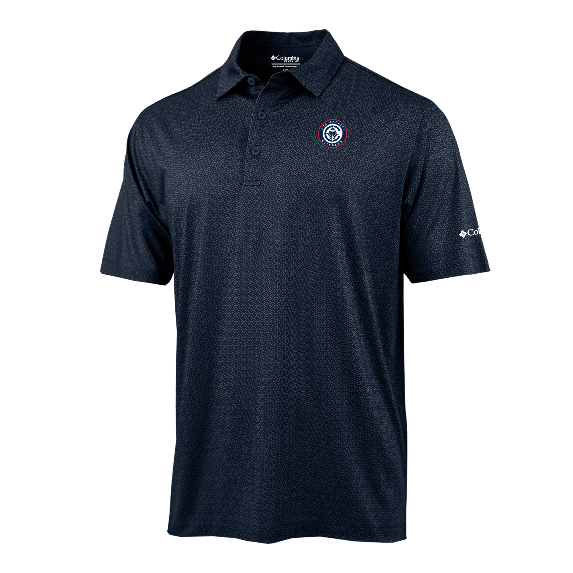 Men's Columbia Navy LA Clippers Pacer Polo