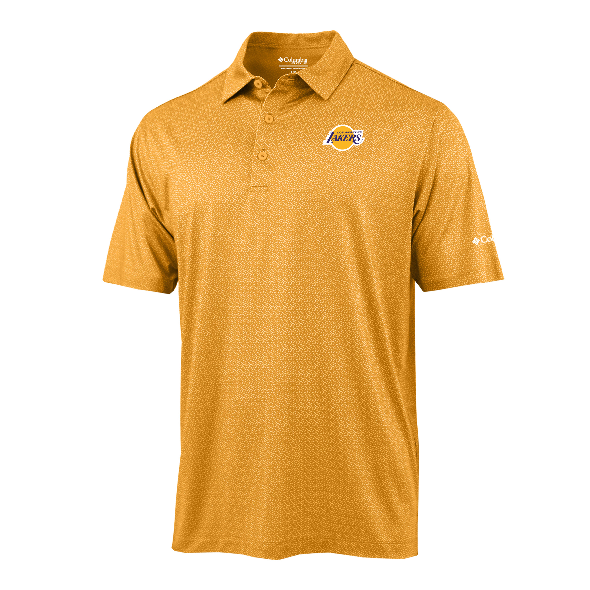 Men's Columbia Gold Los Angeles Lakers Pacer Polo