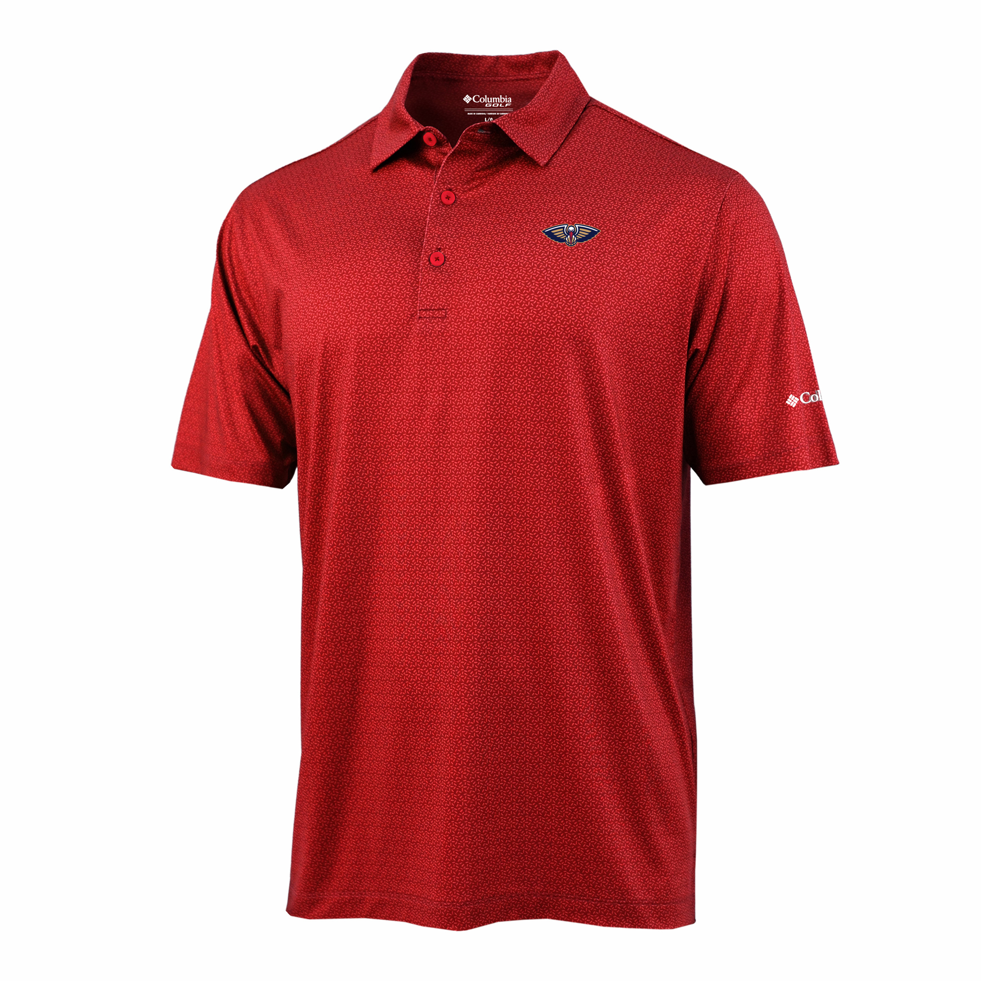 Men's Columbia Red New Orleans Pelicans Pacer Polo