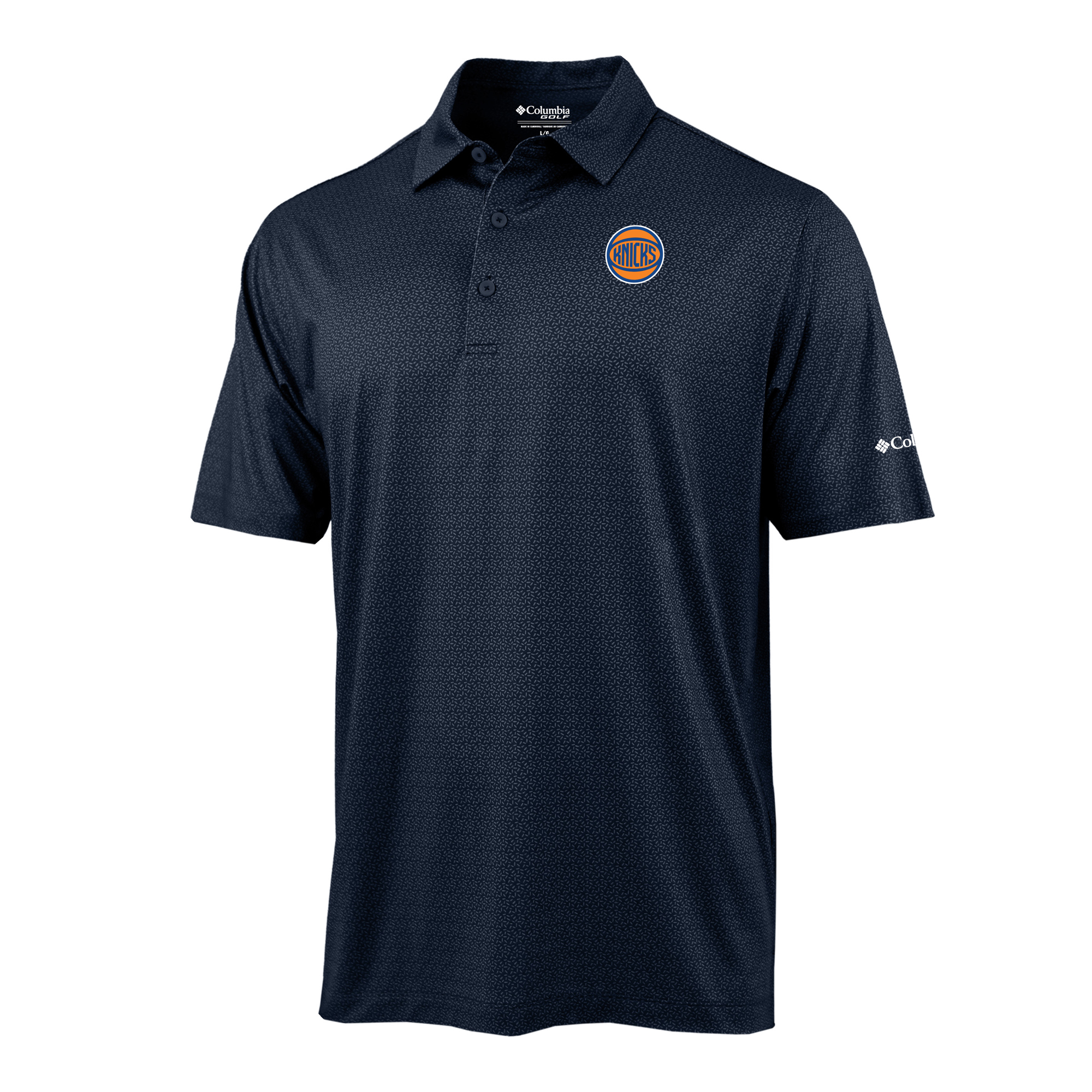 Men's Columbia Navy New York Knicks Pacer Polo