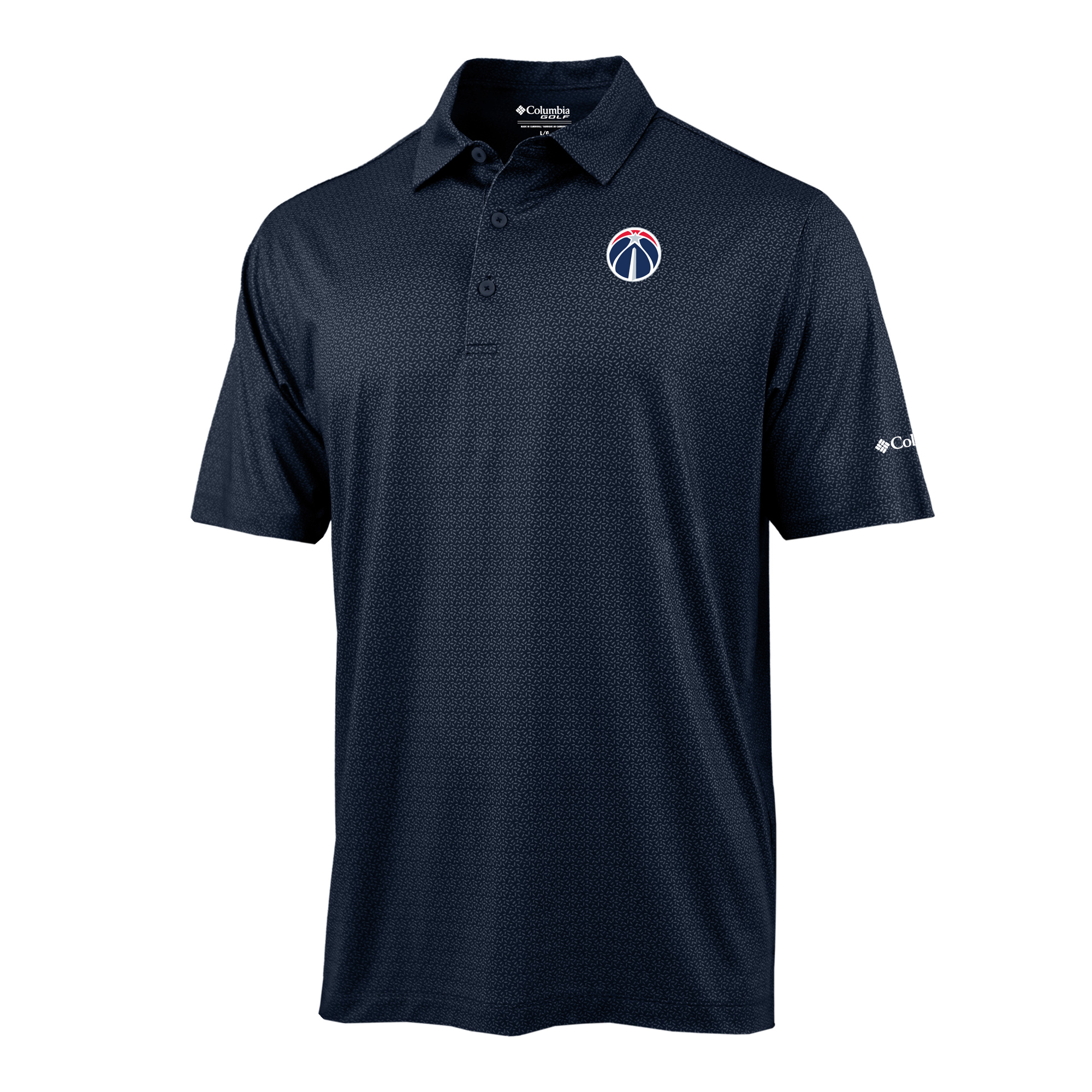 Men's Columbia Navy Washington Wizards Pacer Polo