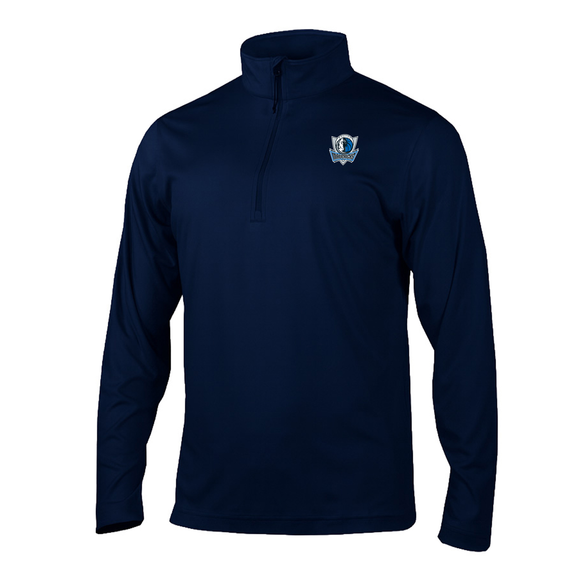 Men's Columbia Navy Dallas Mavericks Fairway Break Quarter-Zip Pullover