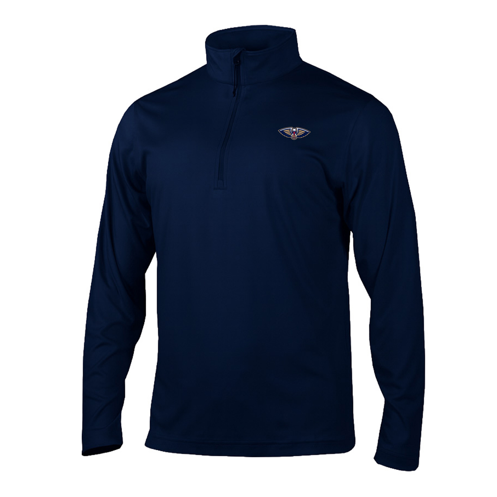 Men's Columbia Navy New Orleans Pelicans Fairway Break Quarter-Zip Pullover