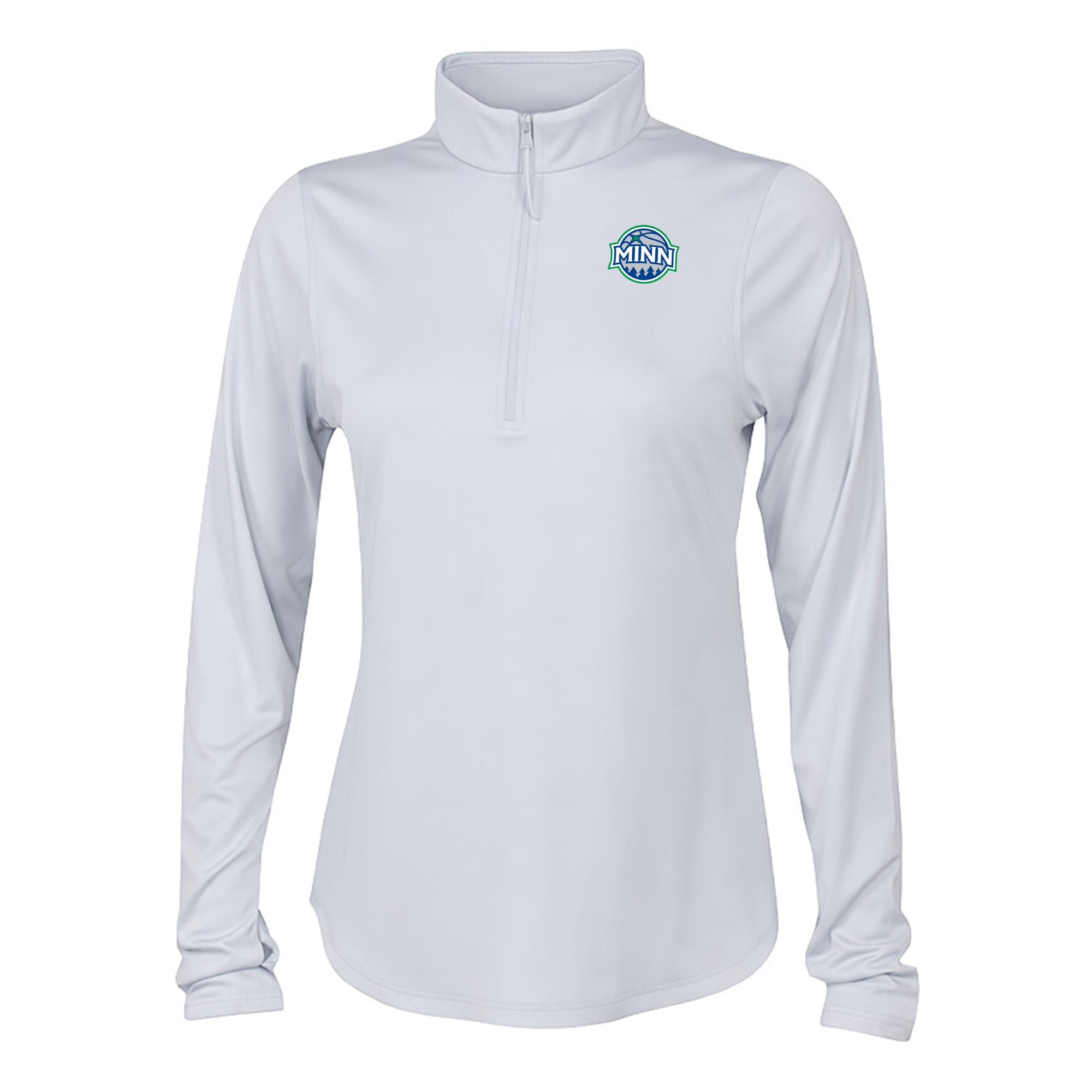 Women's Columbia White Minnesota Timberwolves Fairway Breeze Quarter-Zip Pullover